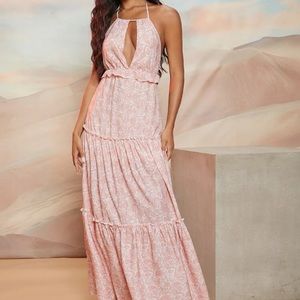 Pink Boho maxi Dress